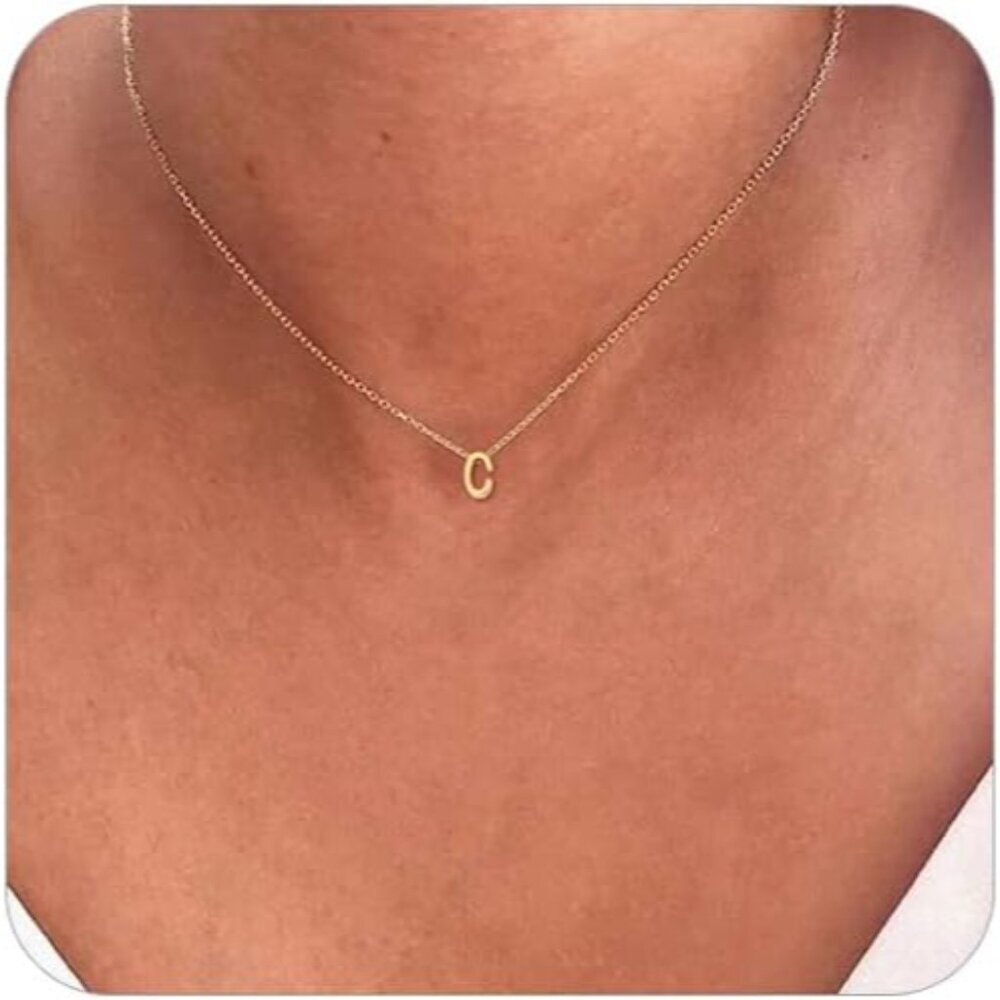 Luxurious Dainty Gold Initial Necklace for Women - Perfect Gift for Any Occasion